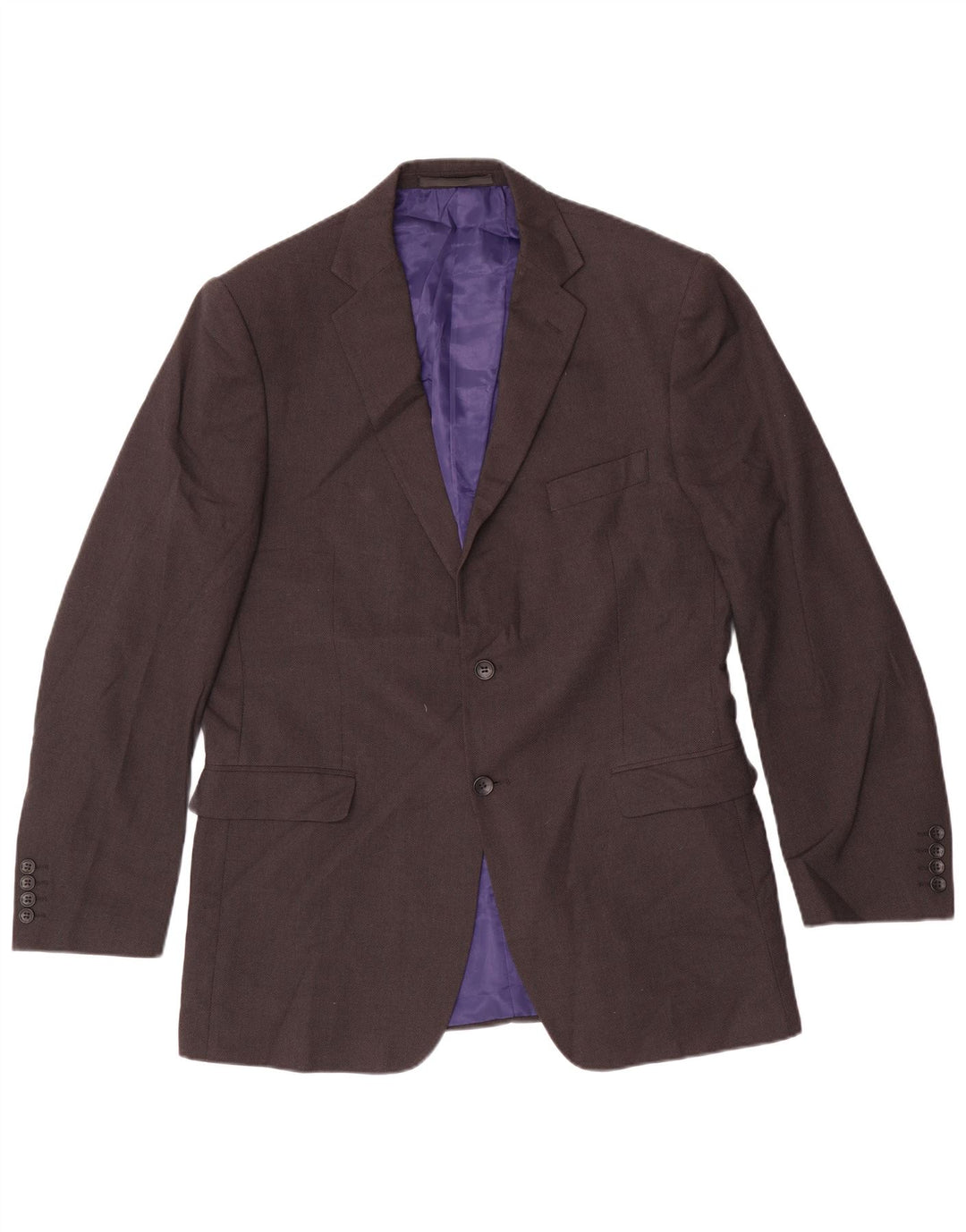 Giacca blazer a 2 bottoni Marks & Spencer da uomo UK 42 grande poliestere grigio