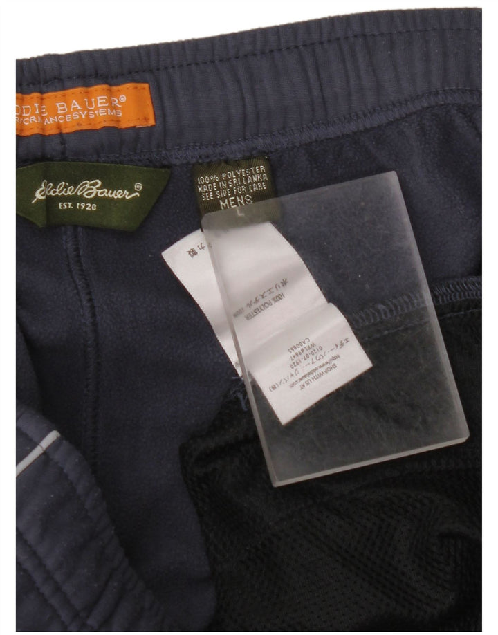 EDDIE BAUER Mens Tracksuit Trousers Large  Navy Blue Polyester