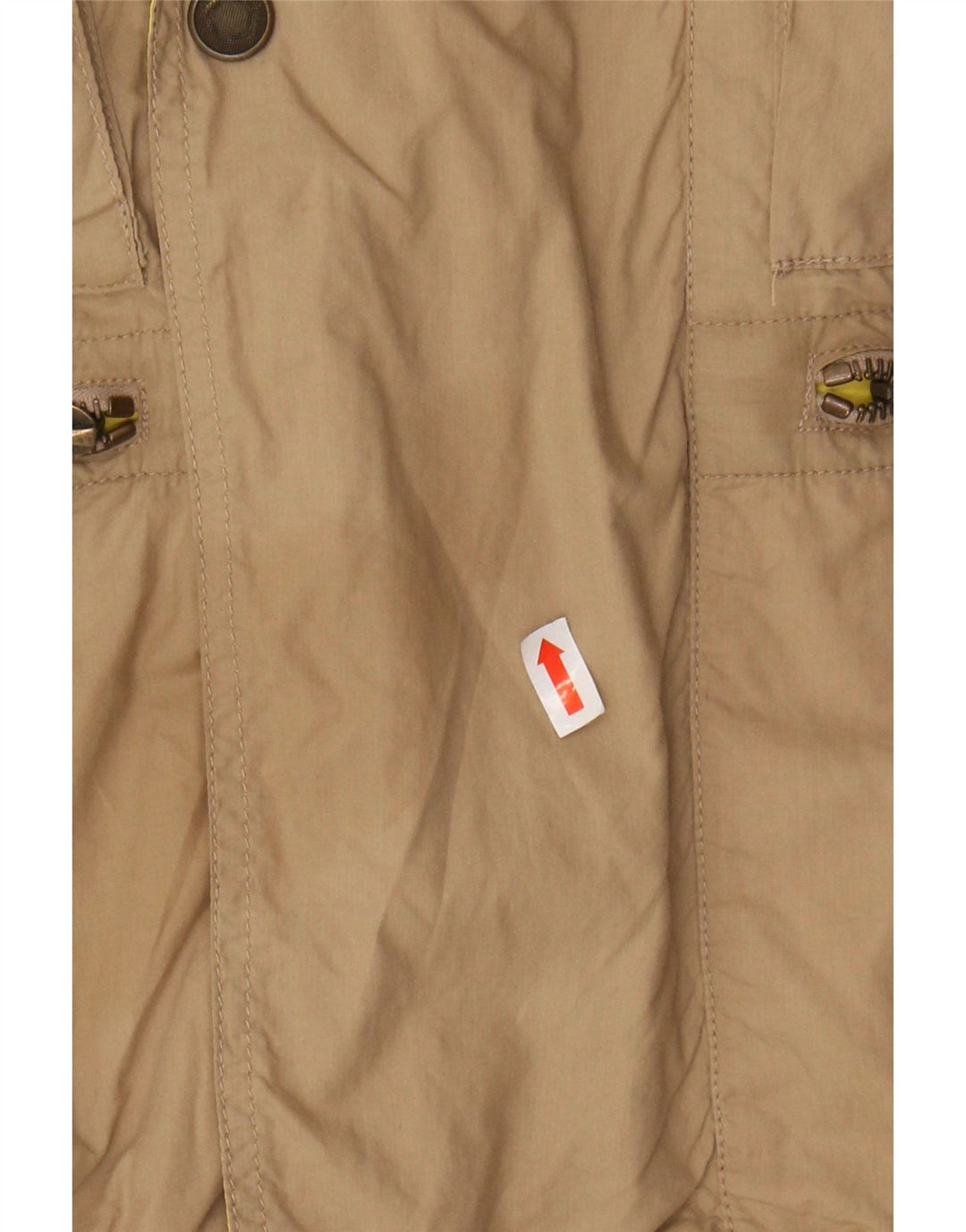 CIESSE PIUMINI Mens Utility Jacket IT 48 Medium Beige Cotton