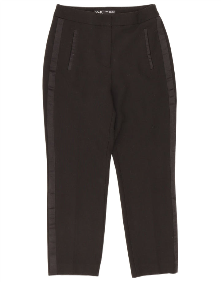 Pantaloni casual slim da donna Zara XS 24 L23 poliestere nero