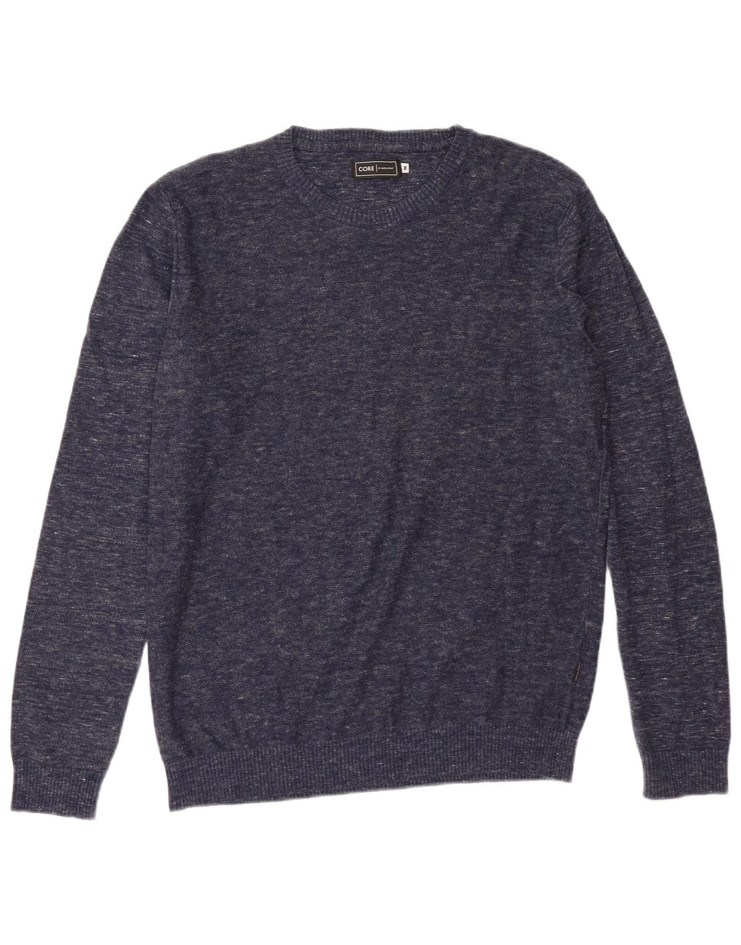 Jack & Jones Maglione girocollo da uomo in cotone medio blu navy screziato