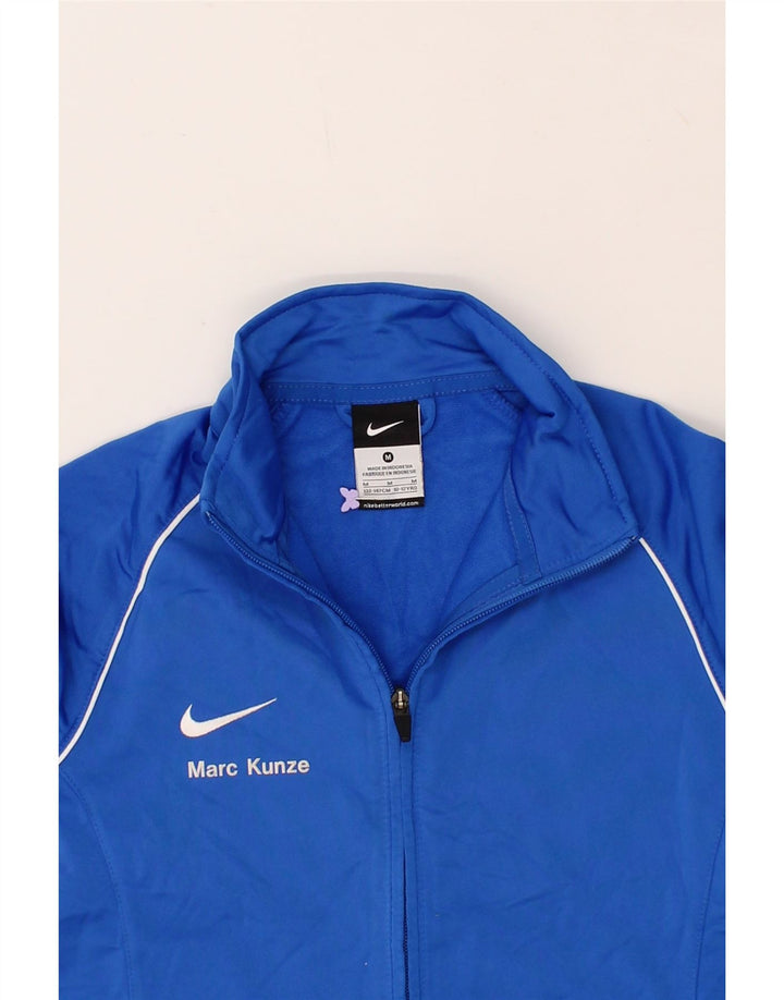NIKE Boys Graphic Tracksuit Top Jacket 10-11 Years Medium Navy Blue Vintage Nike and Second-Hand Nike from Messina Hembry 