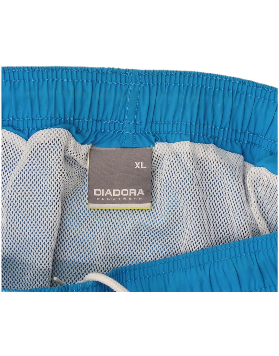 Pantaloncini da bagno grafici da uomo Diadora XL in nylon blu