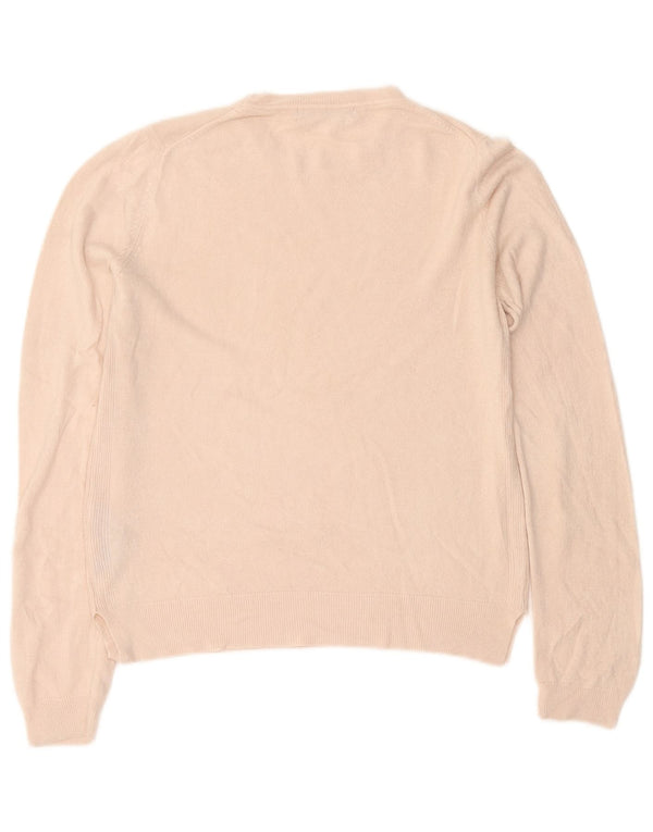 Maglione maglione girocollo da donna Marks & Spencer UK 12 Acrilico rosa medio