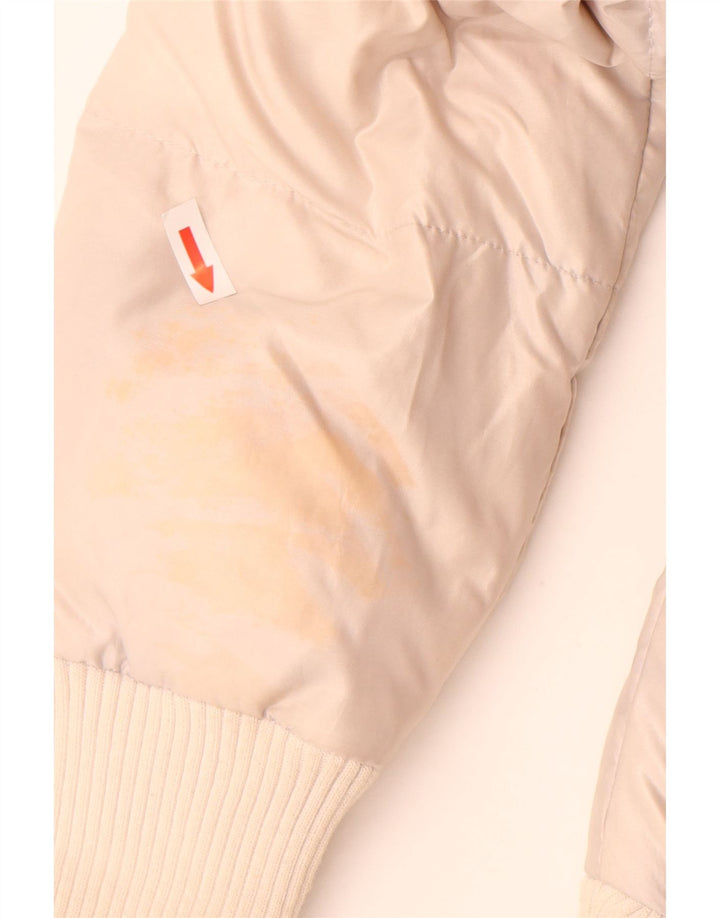 Giacca imbottita da donna Adidas UK 12 nylon beige medio