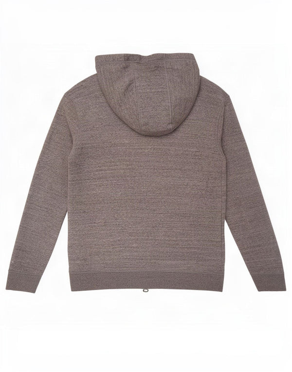 Jack Wills Mens Zip Hoodie Sweater Medium Grey Flecked Cotton