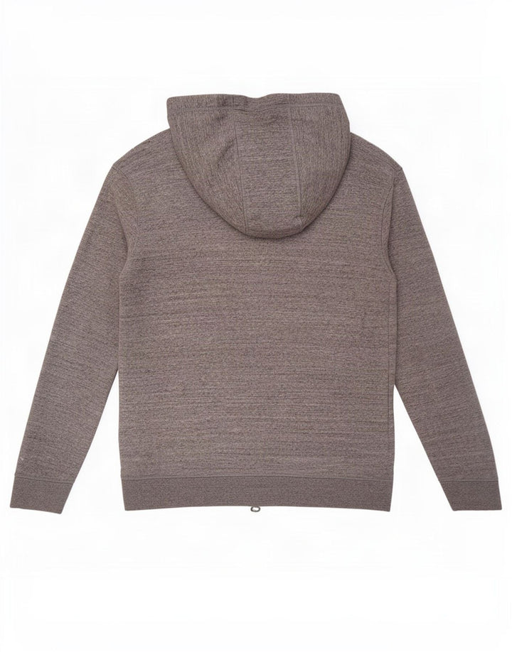 Maglione con cappuccio e zip da uomo Jack Wills in cotone screziato grigio medio
