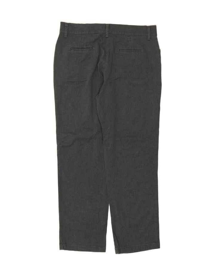 LEE Womens Straight Casual Trousers US 8 Medium W34 L30 Grey Cotton Vintage Lee and Second-Hand Lee from Messina Hembry 