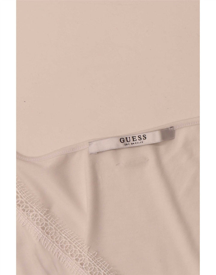 Camicetta senza maniche da donna Guess UK 12 Medium White