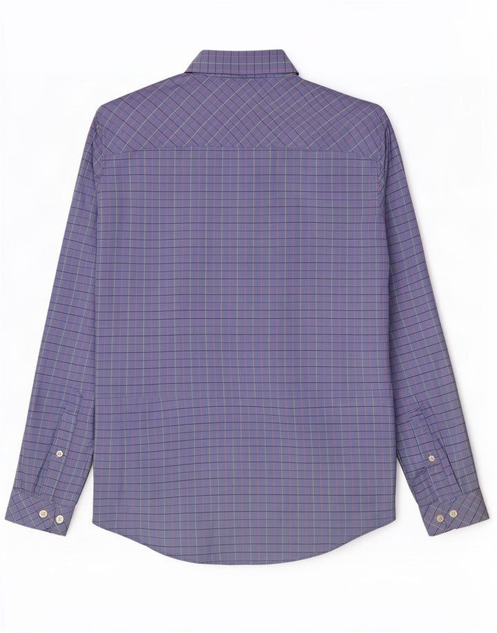 Camicia Joules da uomo vestibilità classica in cotone a quadri blu medio