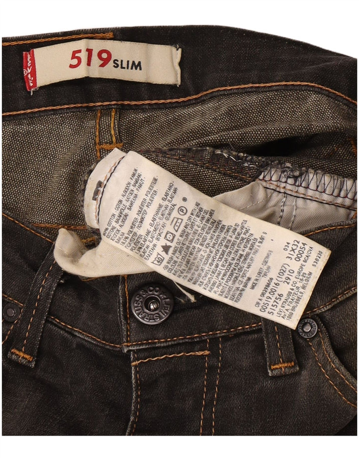 Jeans Levi's 519 Slim da donna W31 L32 cotone kaki