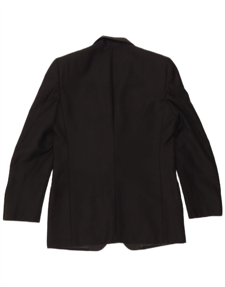 Giacca blazer da uomo a 1 bottone DEL MARE 1911 UK 38 media nera