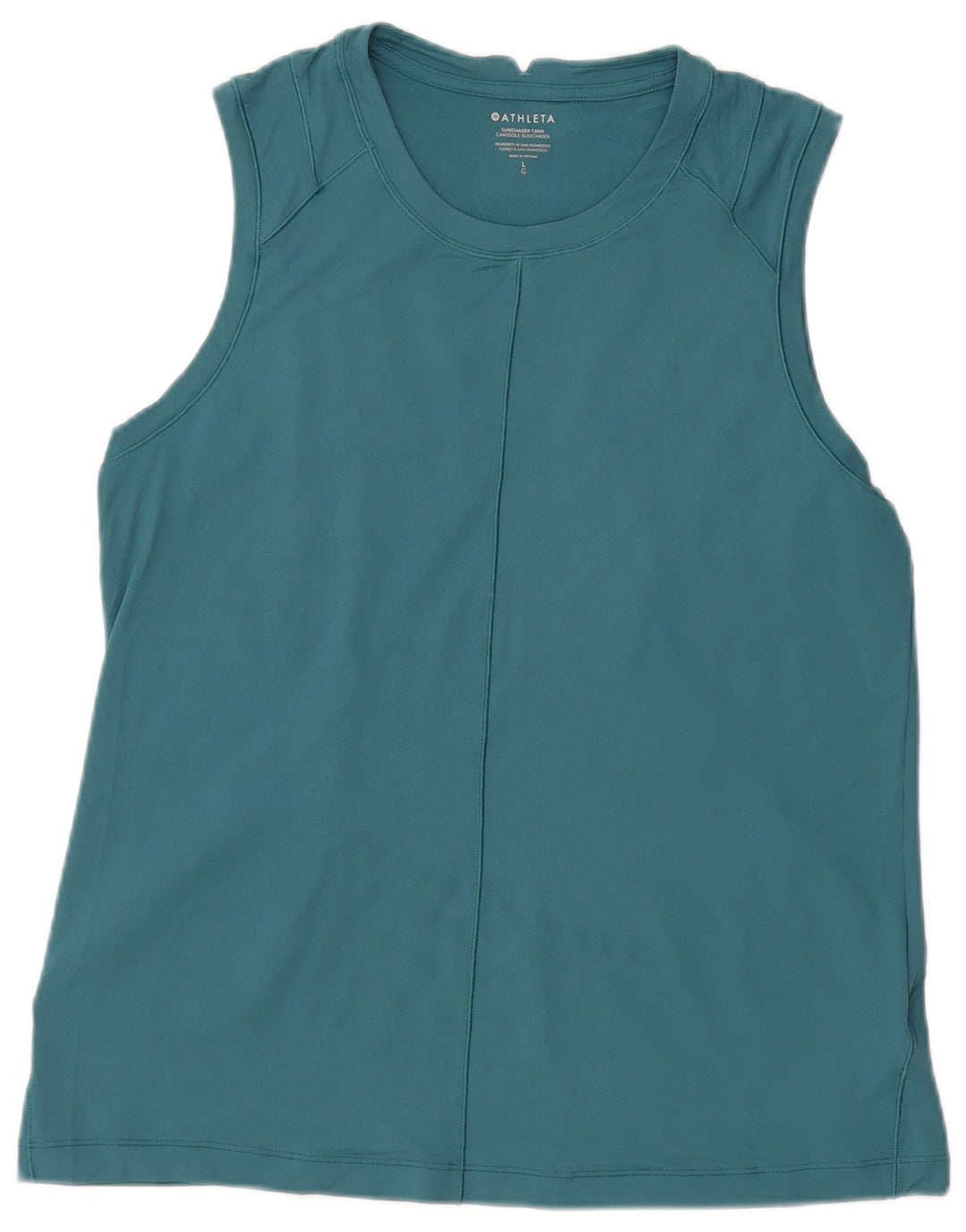 Canotta da donna Athleta UK 14 Large Blu Poliestere