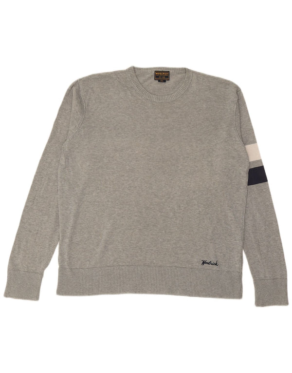 Maglione maglione girocollo da uomo WOOLRICH 2XL Grigio