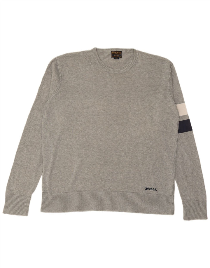 Maglione maglione girocollo da uomo WOOLRICH 2XL Grigio