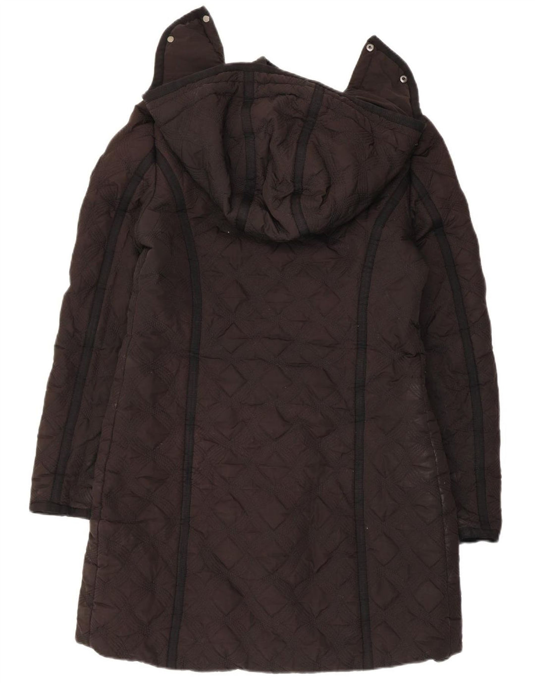 Cappotto imbottito trapuntato con cappuccio da donna Desigual EU 44 XL poliestere nero
