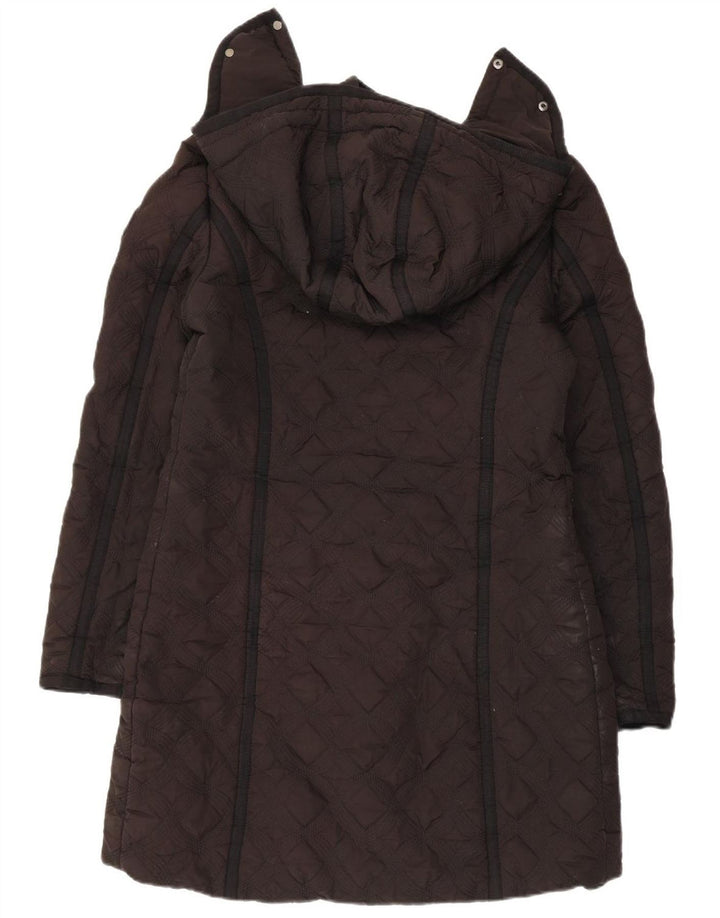 Cappotto imbottito trapuntato con cappuccio da donna Desigual EU 44 XL poliestere nero