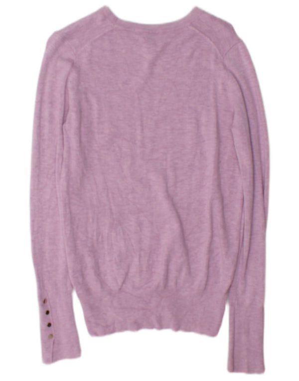 Maglione maglione con scollo a barca da donna Zara UK 10 piccolo rosa