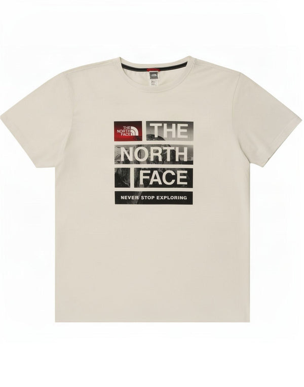 T-shirt grafica da uomo The North Face Top XL in cotone bianco