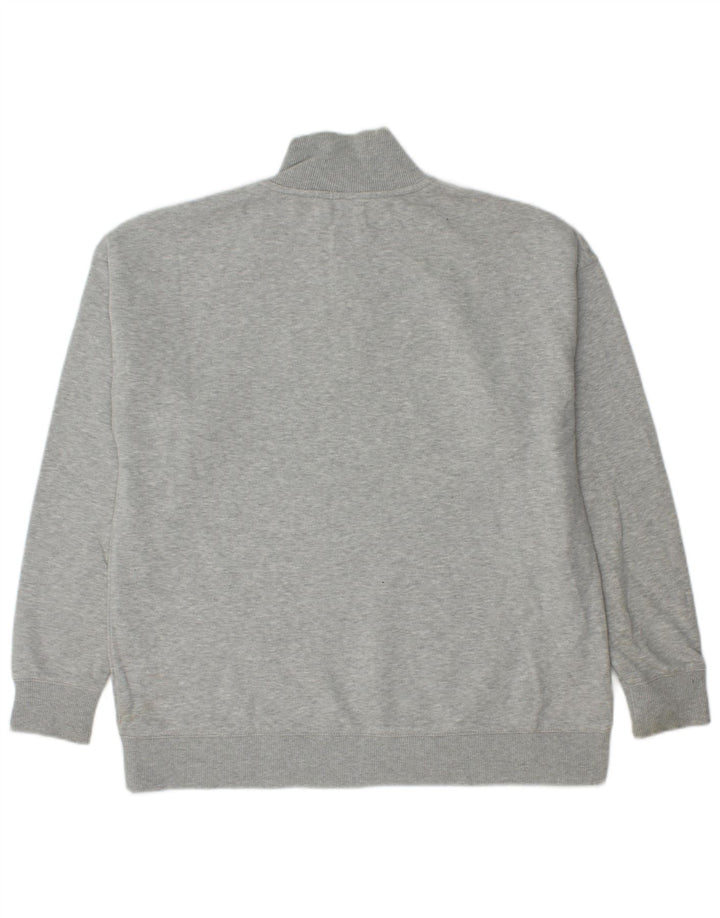 CALVIN KLEIN JEANS Felpa con collo con zip da uomo Maglione grigio medio