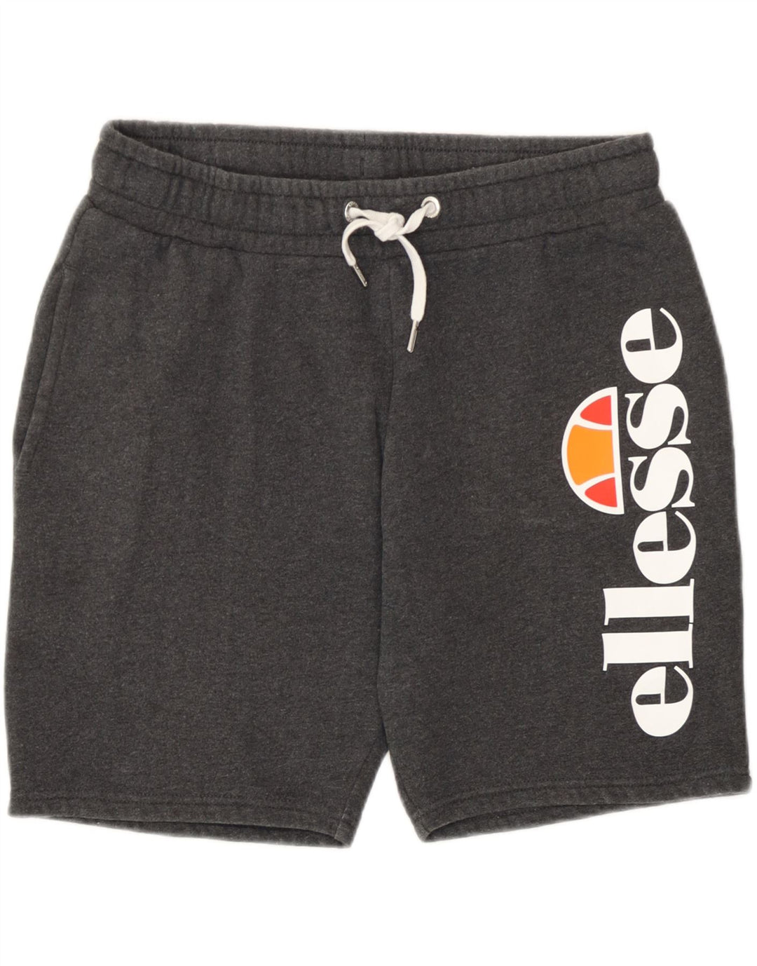 Pantaloncini sportivi grafici da uomo Ellesse in cotone grigio medio
