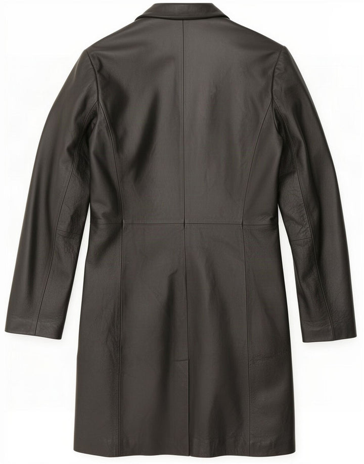 Conbipel Cappotto in pelle da donna IT 42 Medio Nero Classico