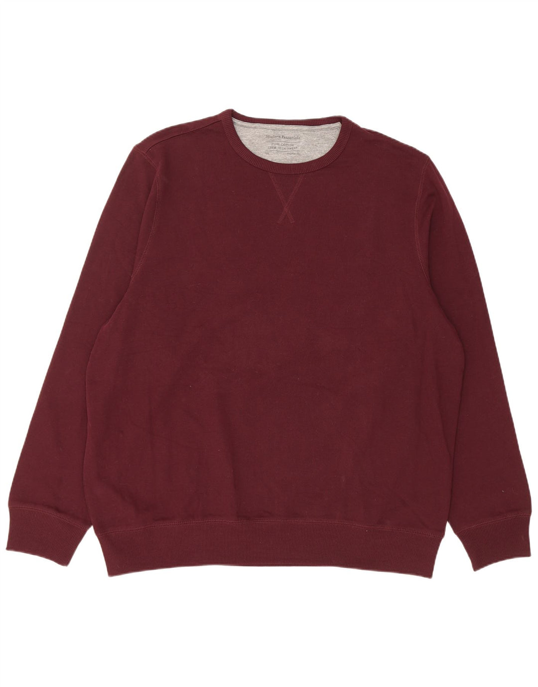 Felpa Marks & Spencer da uomo vestibilità regolare 2XL cotone bordeaux