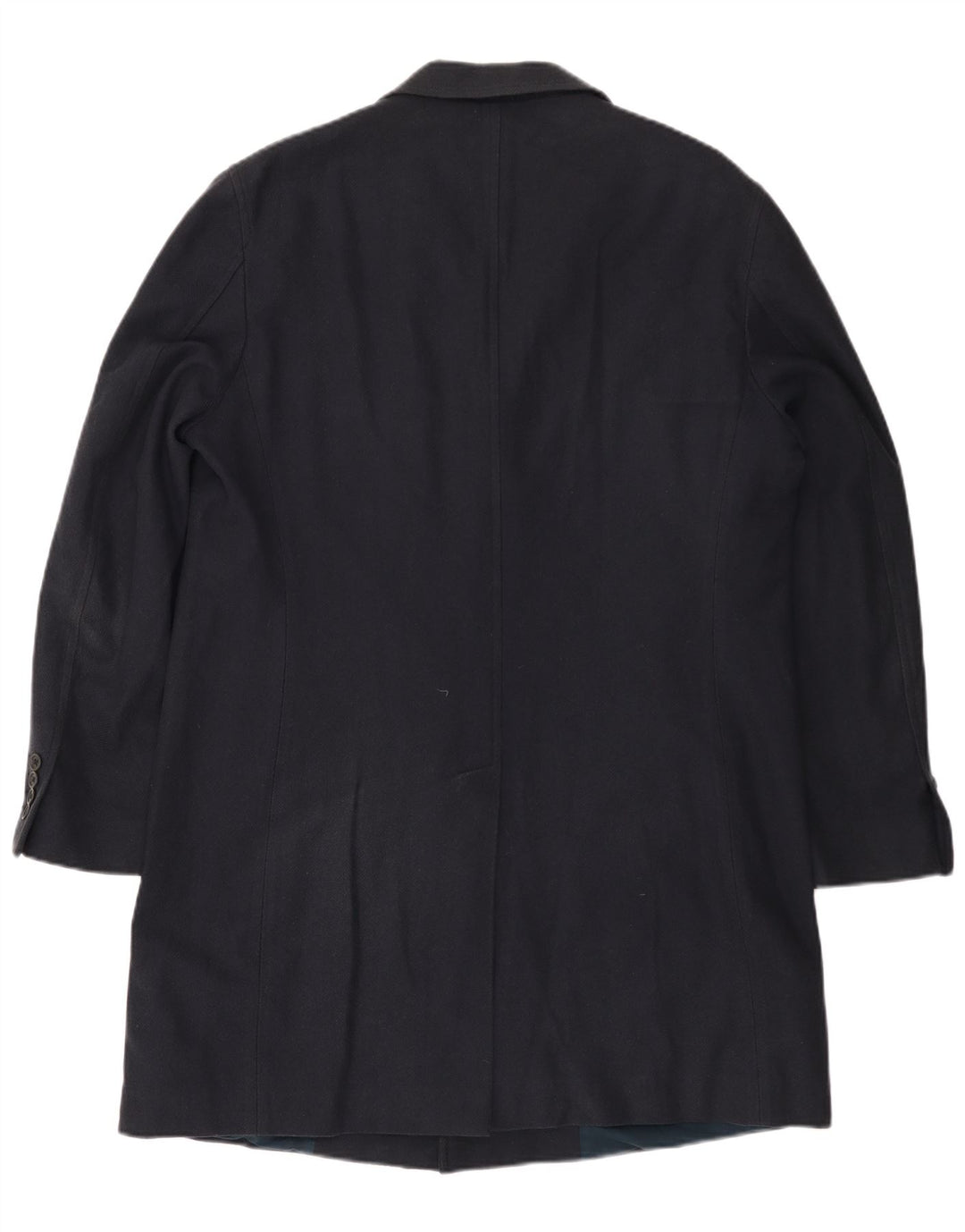 Cappotto da donna FAY UK 18 XL Cotone a spina di pesce blu navy