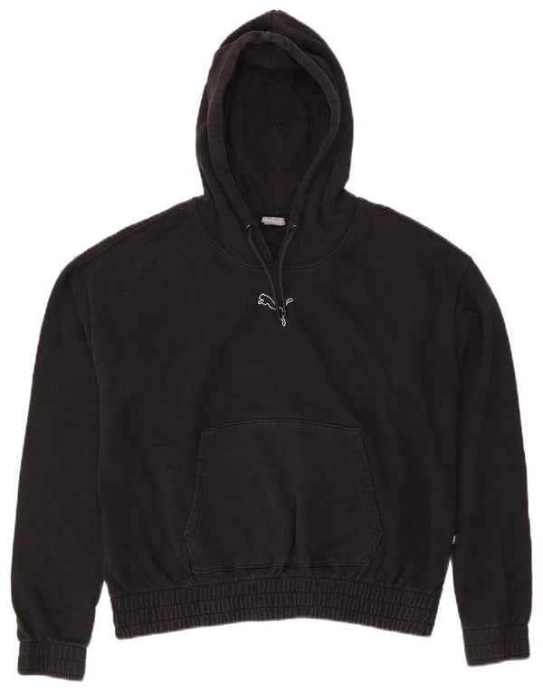 Felpa con cappuccio oversize da donna PUMA UK 14 cotone nero medio