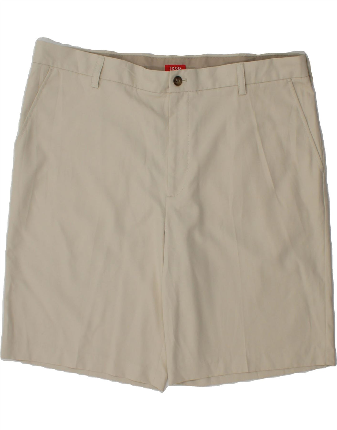 IZOD Mens Chino Shorts W42 2XL Beige Polyester Vintage Izod and Second-Hand Izod from Messina Hembry 