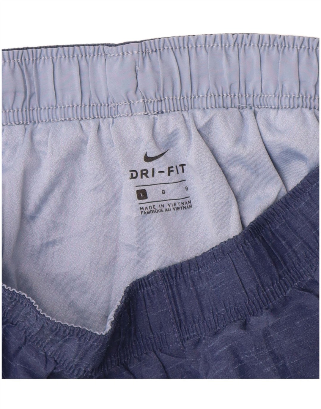 Pantaloncini sportivi Nike Dri Fit da donna UK 16 Large Blu Colourblock in poliestere