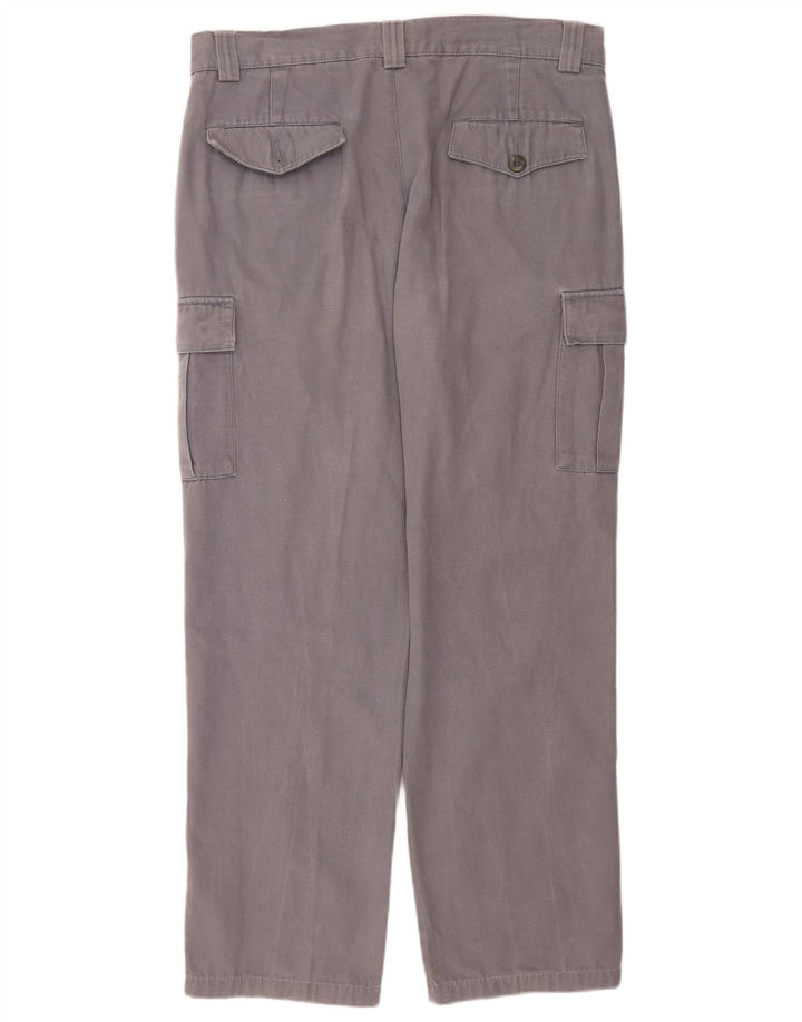 Pantaloni cargo dritti da uomo Rifle W36 L34 cotone grigio