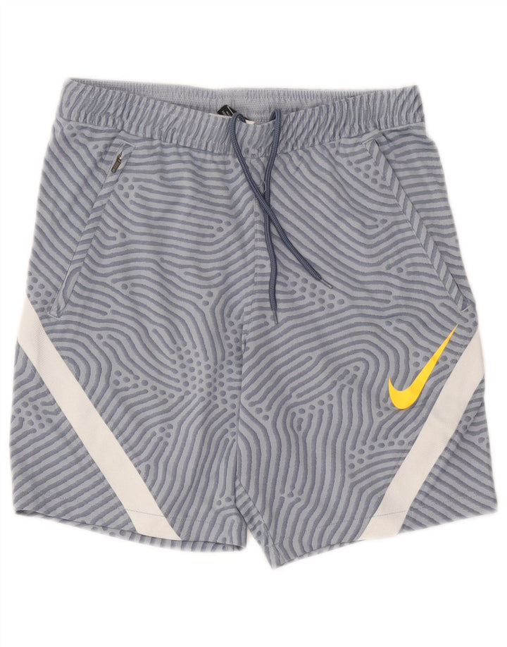 Pantaloncini sportivi Nike Dri Fit da uomo con motivo astratto, piccoli blocchi di colore blu