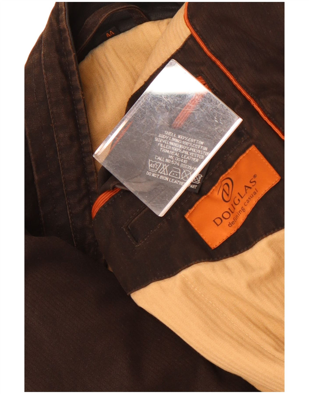 Giubbotto bomber da uomo Douglas UK 44 2XL cotone marrone