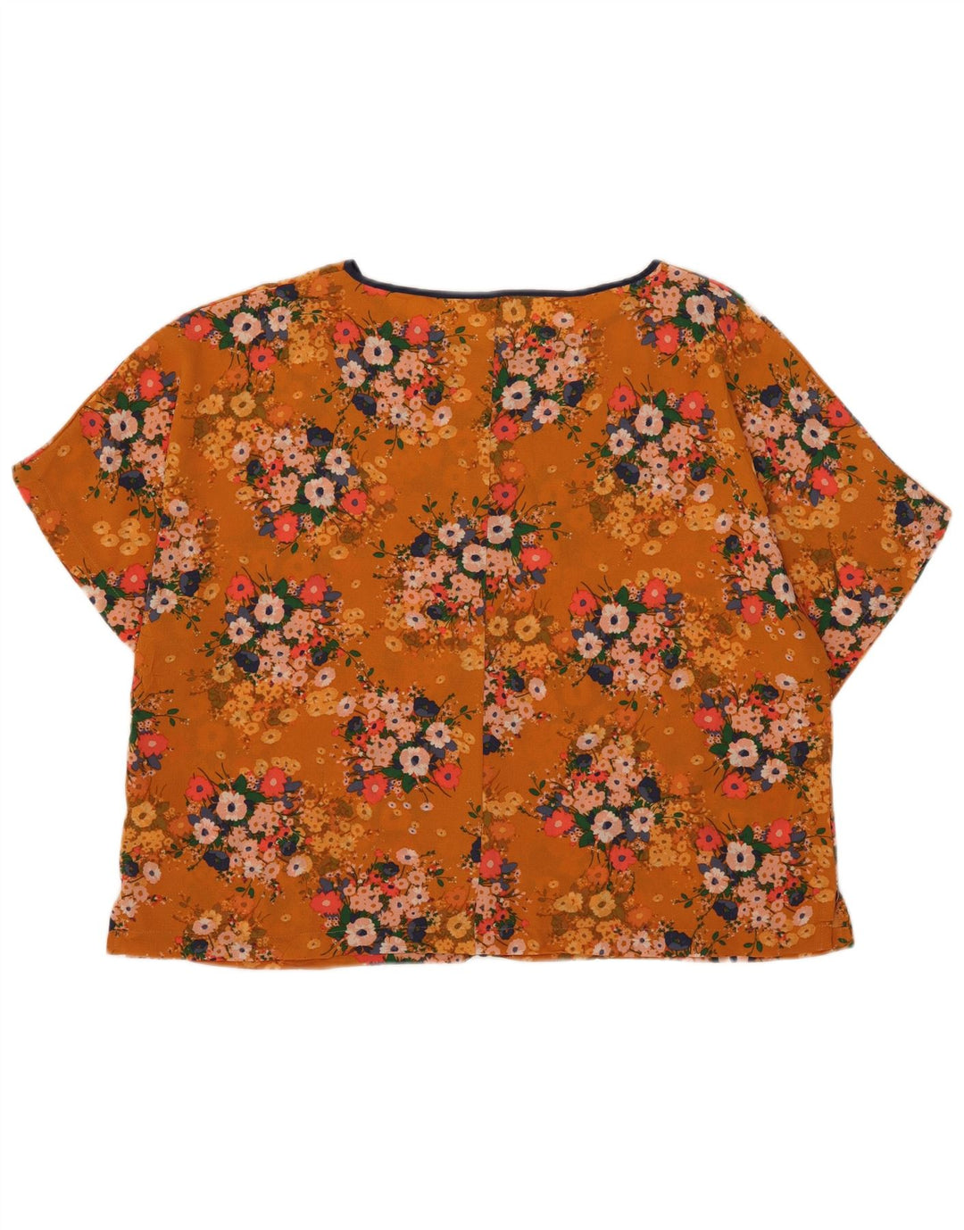 Camicetta oversize da donna Marks & Spencer Top UK 18 XL Arancione floreale