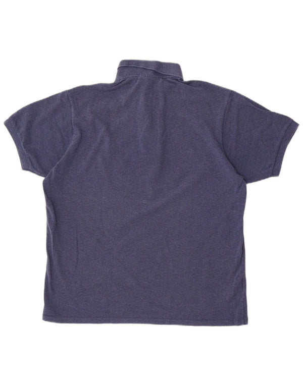 Polo da uomo Lacoste vestibilità classica taglia 5 grande in cotone blu