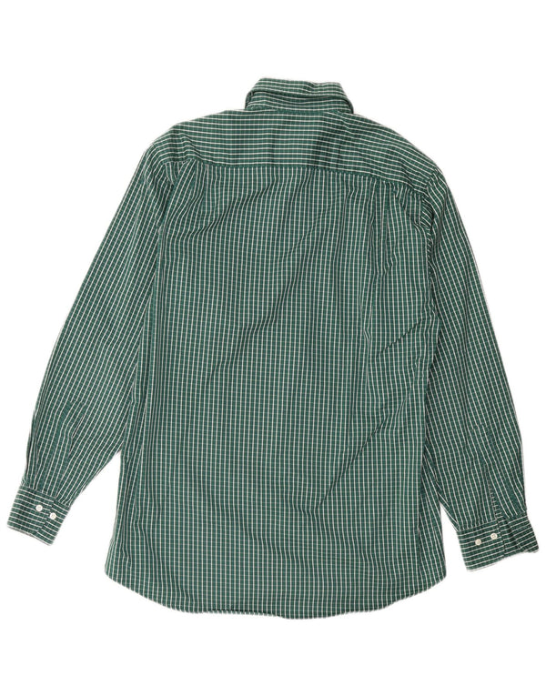 Camicia da uomo HUGO BOSS taglia 38 cotone a quadretti verde medio