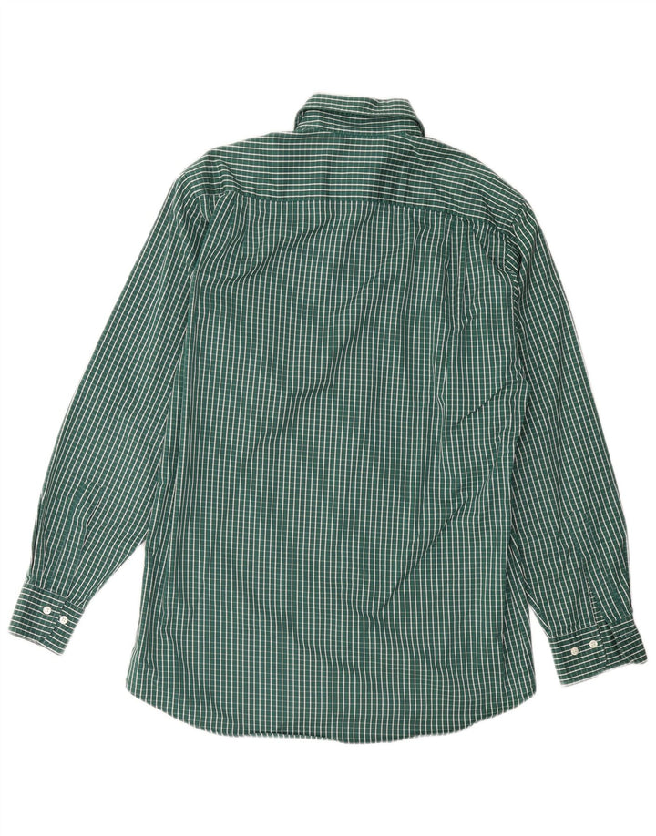 Camicia da uomo HUGO BOSS taglia 38 cotone a quadretti verde medio