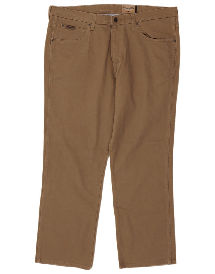 WRANGLER Pantaloni casual dritti elasticizzati Arizona da uomo W40 L30 Marrone