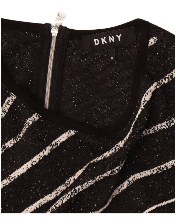 Abito tubino senza maniche Dkny da donna US 6 medio a righe nere
