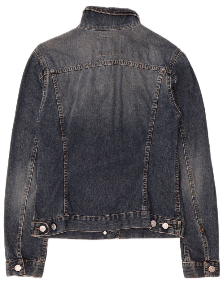 Giacca in denim da donna Sisley UK 6 XS blu cotone