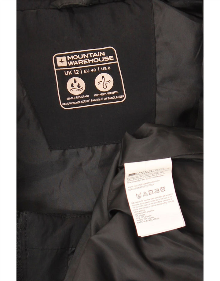 MOUNTAIN WAREHOUSE Gilet imbottito da donna UK 12 medio nero in poliammide