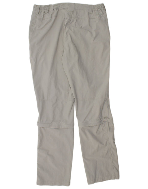 Pantaloni cargo da escursionismo da donna MC Kinley UK 16 Large W32 L31 Poliammide grigio