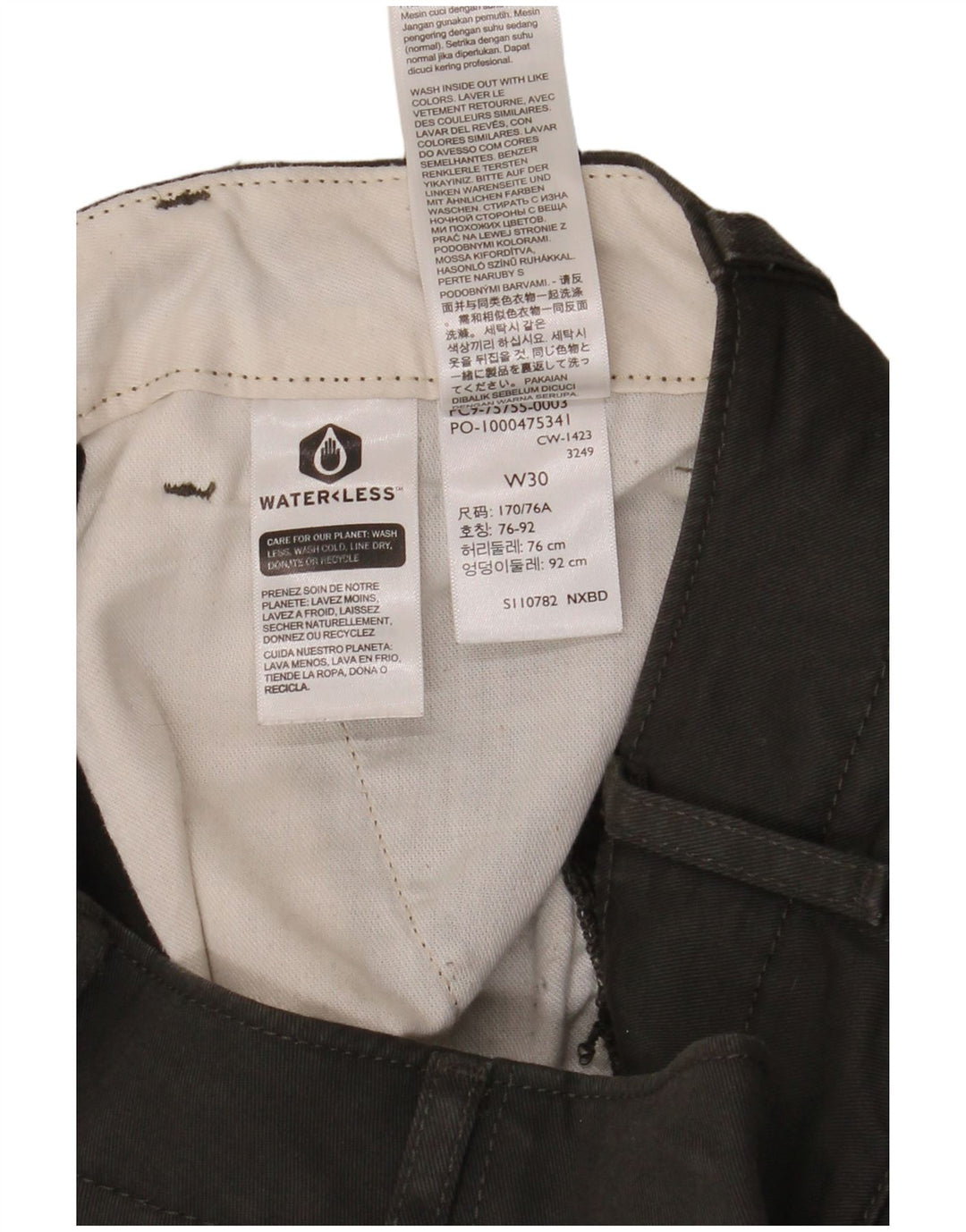 Pantaloni cargo slim fit da uomo Levi's W30 L30 in cotone nero