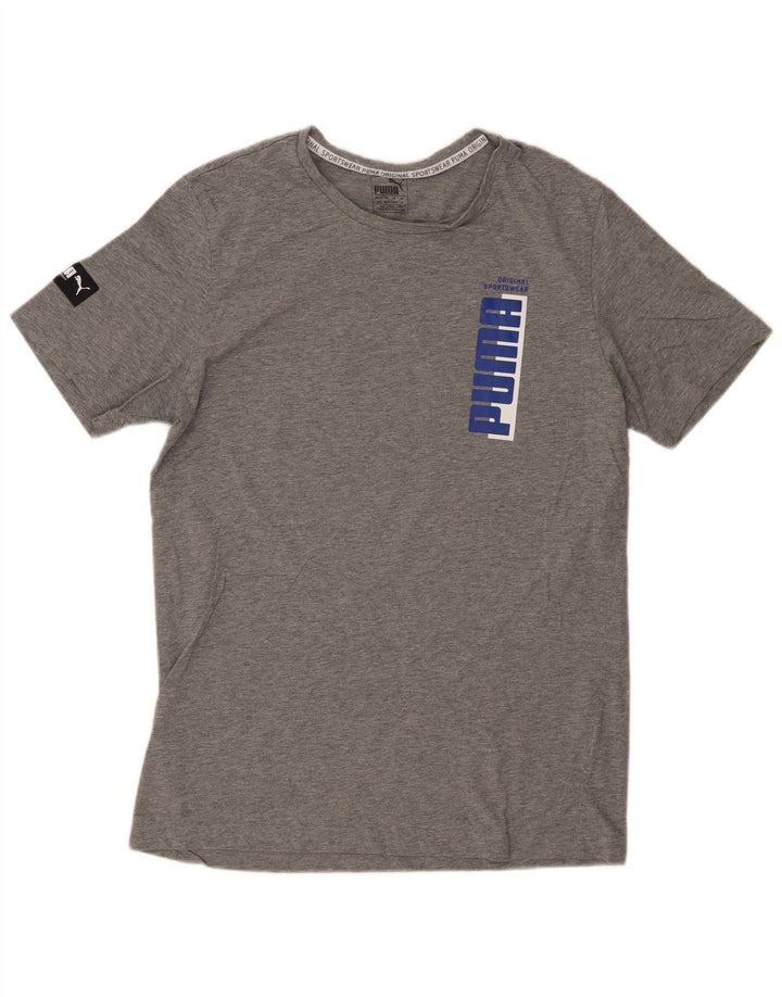 T-shirt grafica PUMA da uomo grigio medio