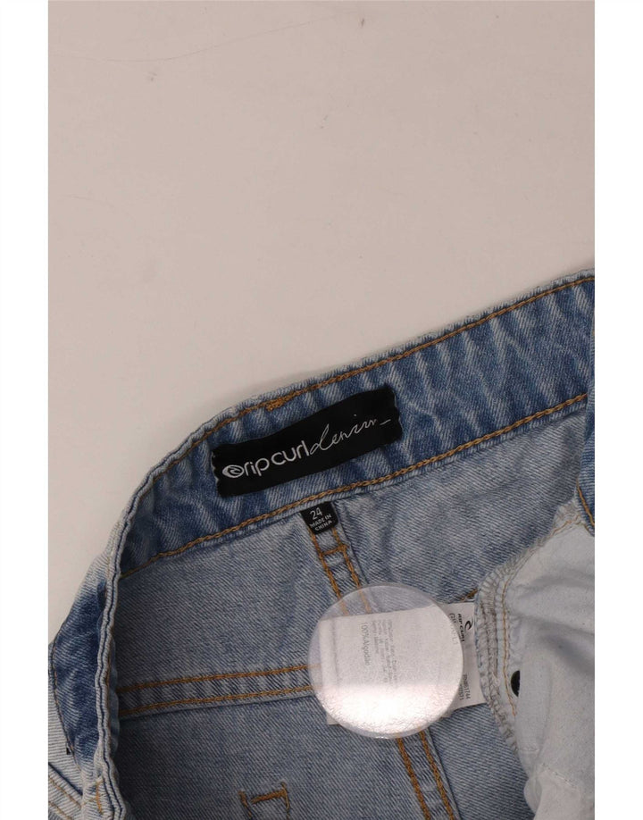 Pantaloncini di jeans invecchiati da donna Rip Curl W24 XS cotone blu