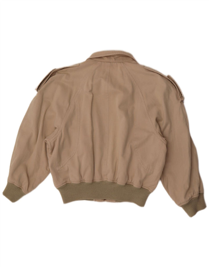 Giubbotto bomber militare vintage da uomo UK 38 Cotone beige medio