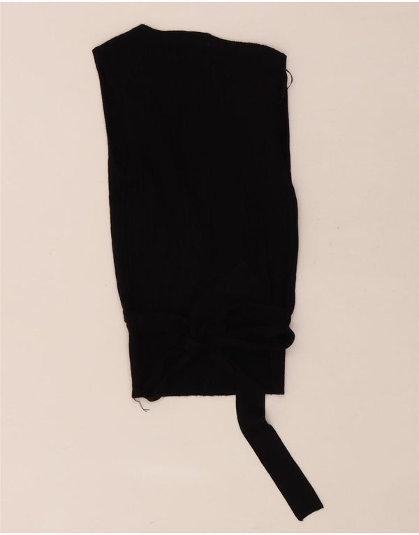 Canotta da donna Oasis Crop Wrap Vest UK 4 XS viscosa nera