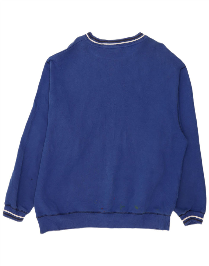 Felpa grafica da uomo FILA Maglione 2XL Cotone blu