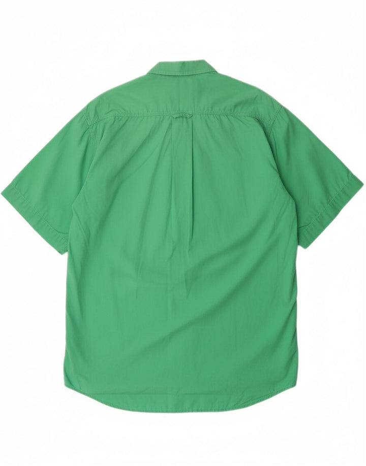 LEVI'S Mens Short Sleeve Shirt Medium Green Cotton